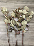 3Bunches/5Bunches Artificial Eucalyptus Stems, Dusty Mauve Tone, Soft Touch Realistic Greenery for Wedding Bouquets & Decor (AG12)