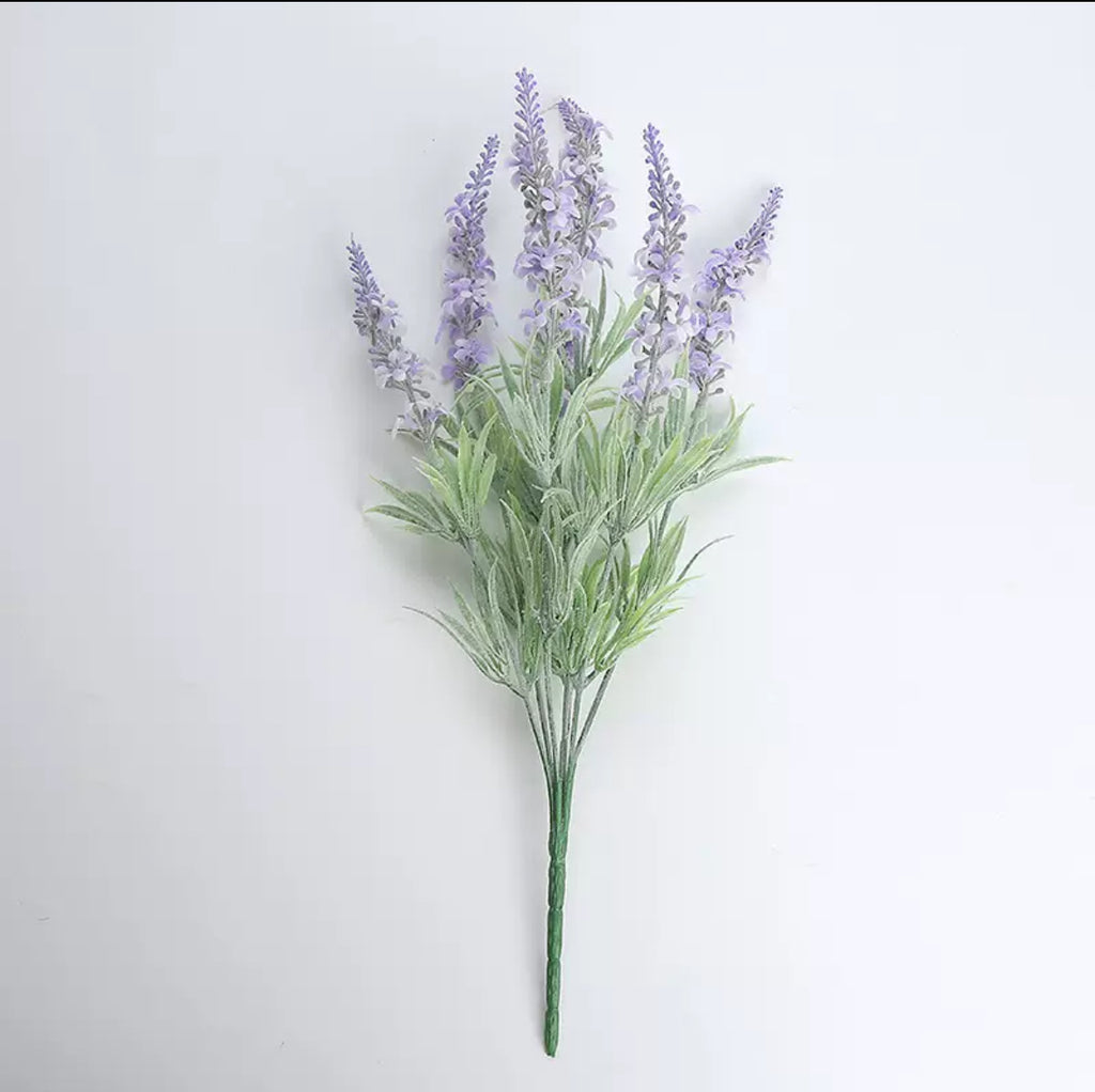 3Bunches/5Bunches Artificial Lavender Stems, Soft Purple Frosted Look, Realistic Filler Flowers for Wedding & DIY Decor (AF8)