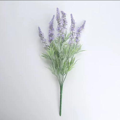 3Bunches/5Bunches Artificial Lavender Stems, Soft Purple Frosted Look, Realistic Filler Flowers for Wedding & DIY Decor (AF8)