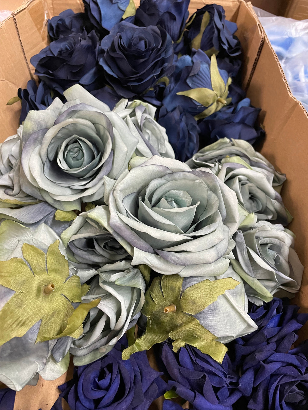60/70 PCS Artificial Flower Heads (NS1), Mixed Colors for Wedding & DIY Decor