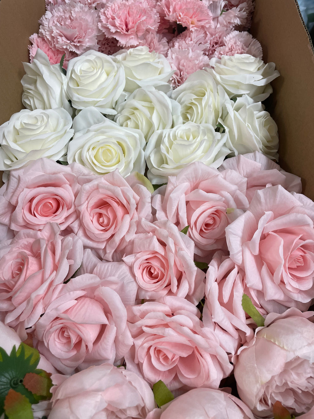 60/70 PCS Artificial Flower Heads(HS2) – Mixed Colors for Wedding & DIY Decor