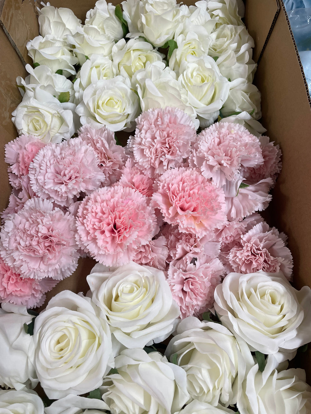 60/70 PCS Artificial Flower Heads(HS2) – Mixed Colors for Wedding & DIY Decor
