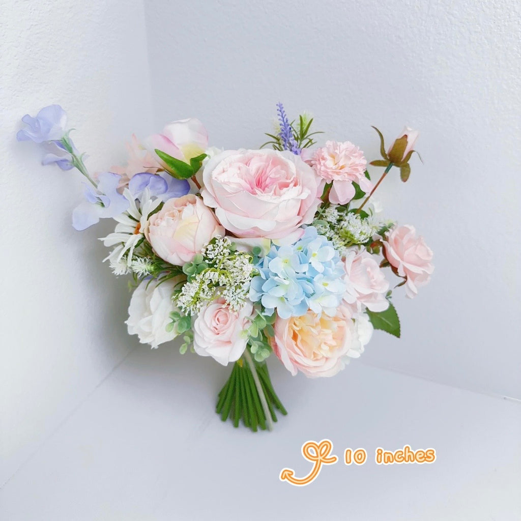 Colorful Wildflowers Bouquet, Silk Wedding Flowers, Spring, Summer Wedding