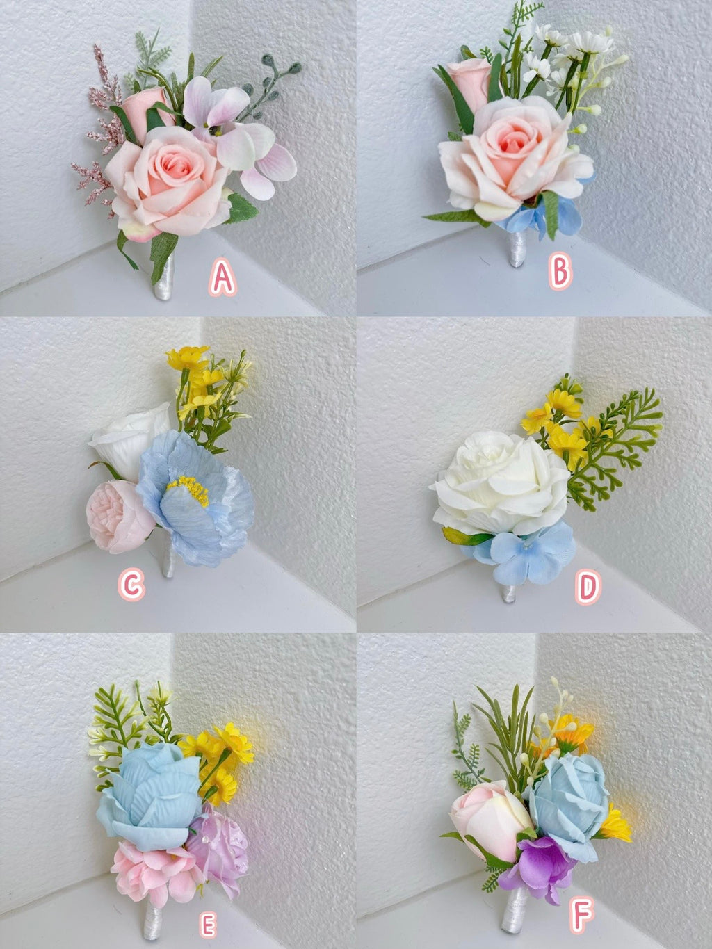 Colorful Wildflowers Bouquet, Silk Wedding Flowers, Spring, Summer Wedding