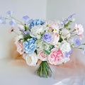 Colorful Wildflowers Bouquet, Silk Wedding Flowers, Spring, Summer Wedding