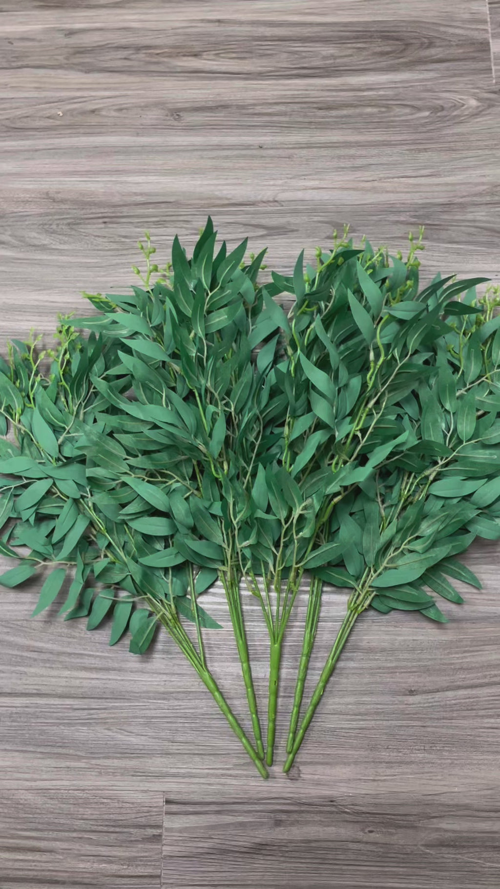 3Bunches/5Bunches Faux Eucalyptus Stems, Realistic Greenery for Wedding & Home Decor (AG1)