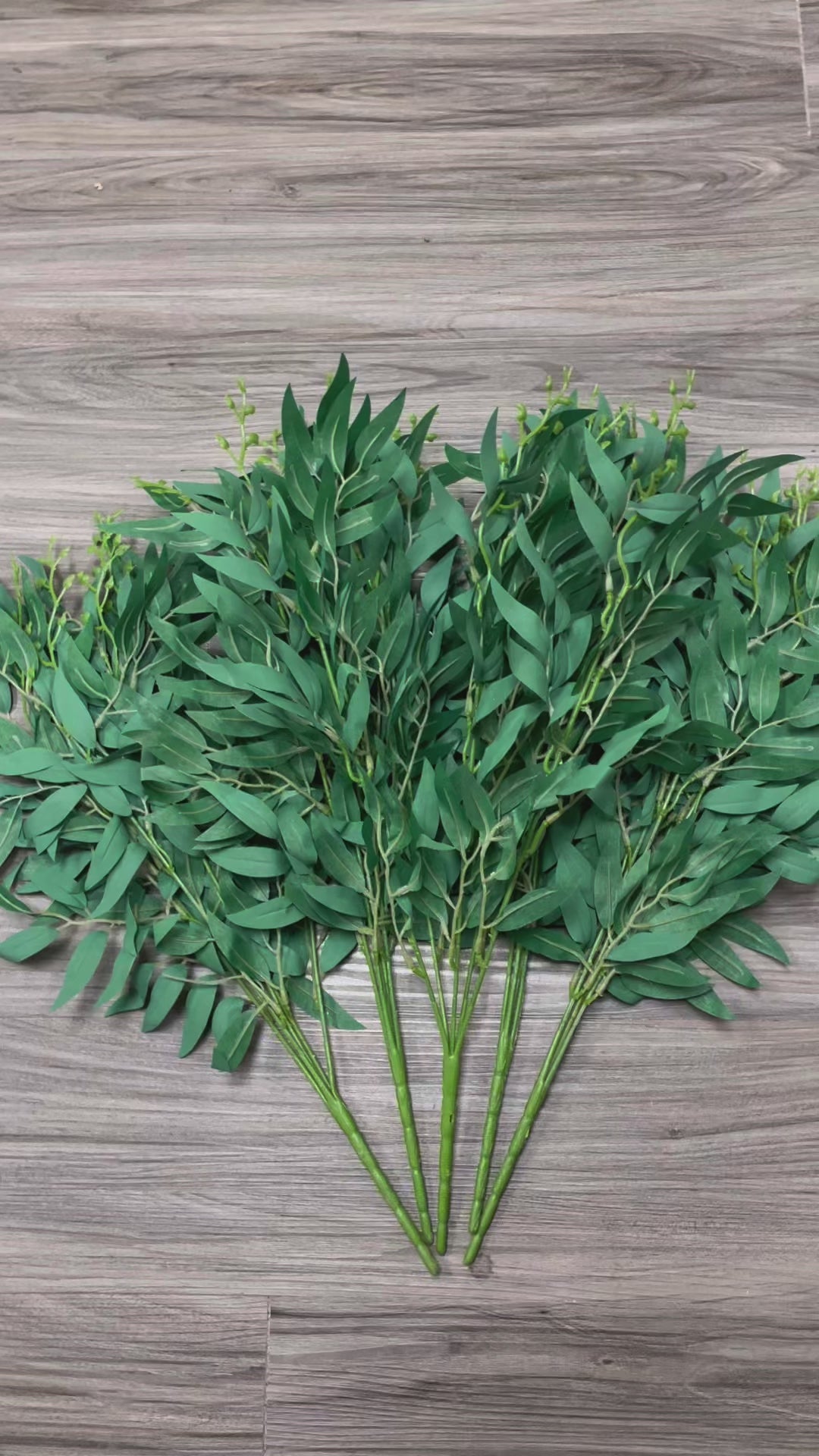 3Bunches/5Bunches Faux Eucalyptus Stems, Realistic Greenery for Wedding & Home Decor (AG1)