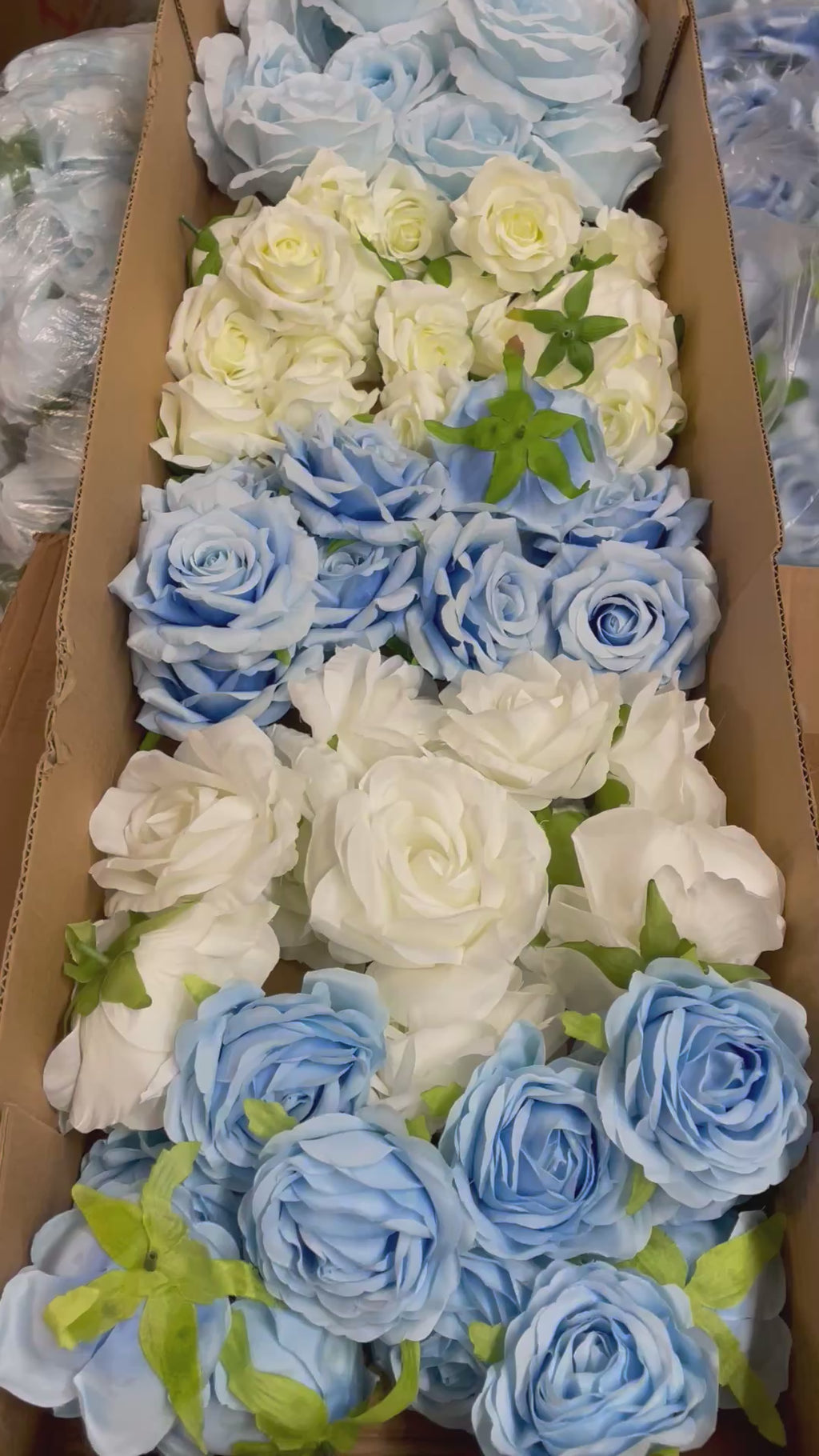 60/70 PCS Artificial Flower Heads(LS1) – Mixed Colors for Wedding & DIY Decor