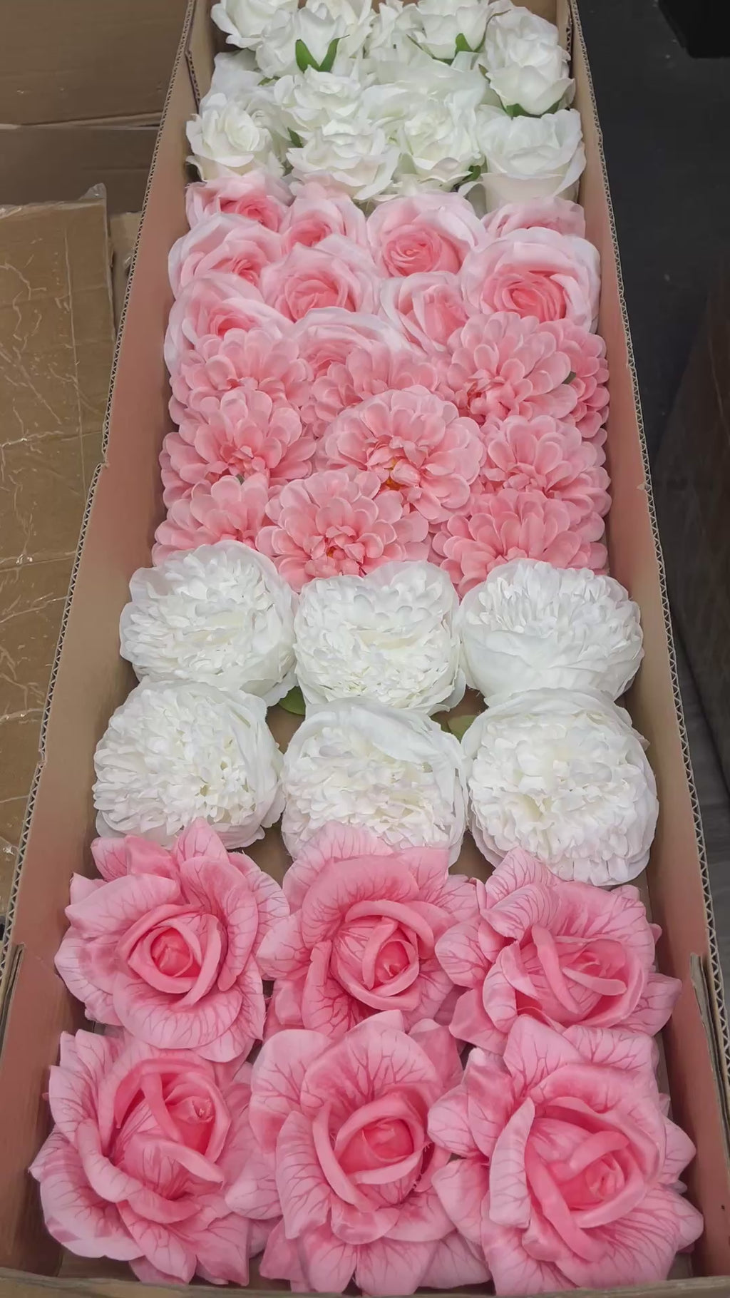 60/70 PCS Artificial Flower Heads (PS2), Mixed Colors for Wedding & DIY Decor