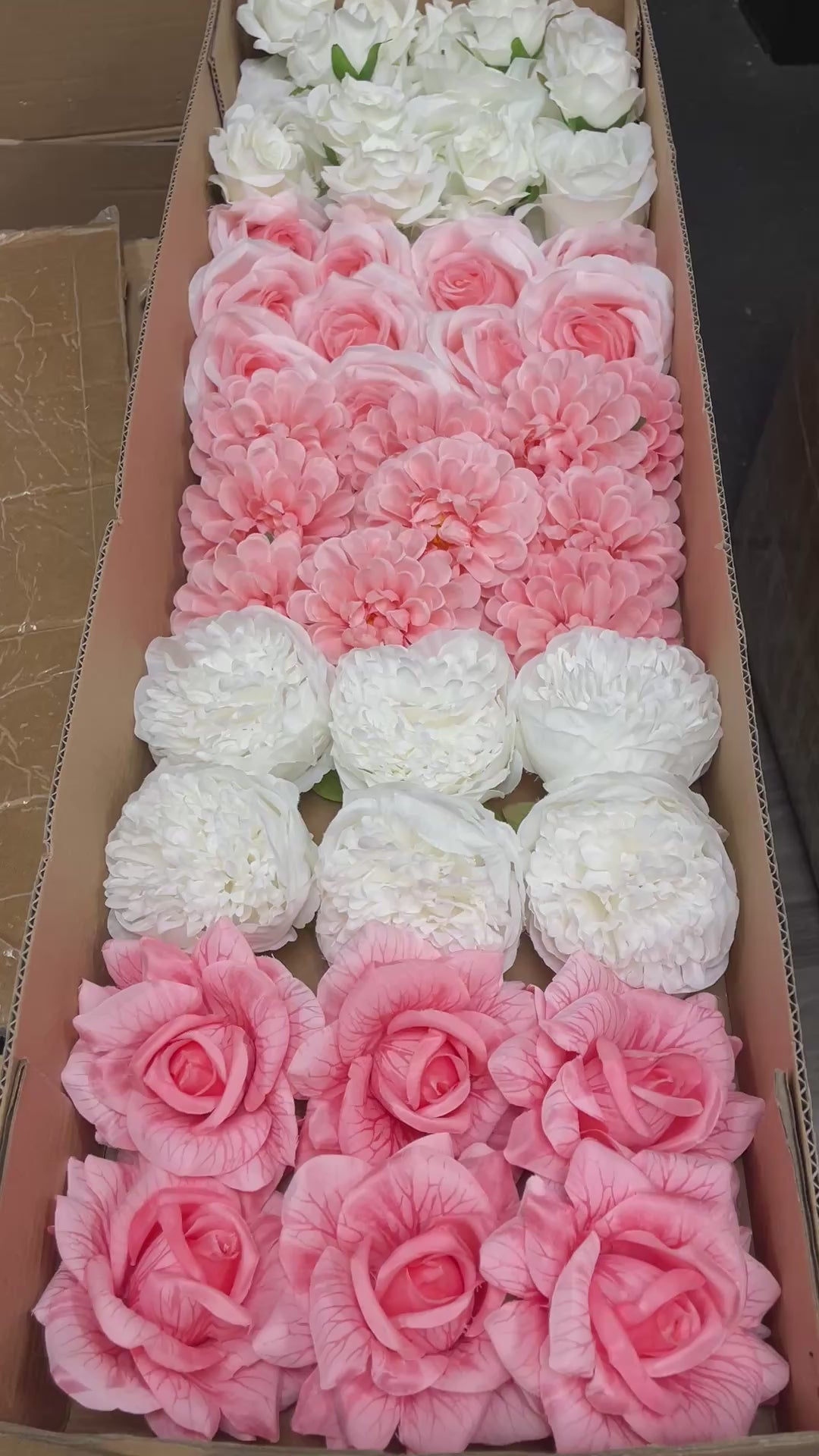 60/70 PCS Artificial Flower Heads (PS2), Mixed Colors for Wedding & DIY Decor