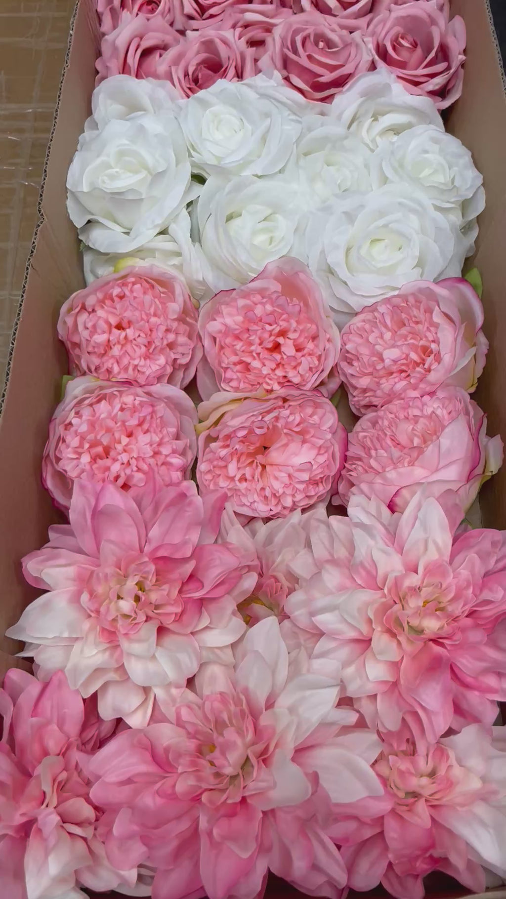 60/70 PCS Artificial Flower Heads (PS4), Mixed Colors for Wedding & DIY Decor