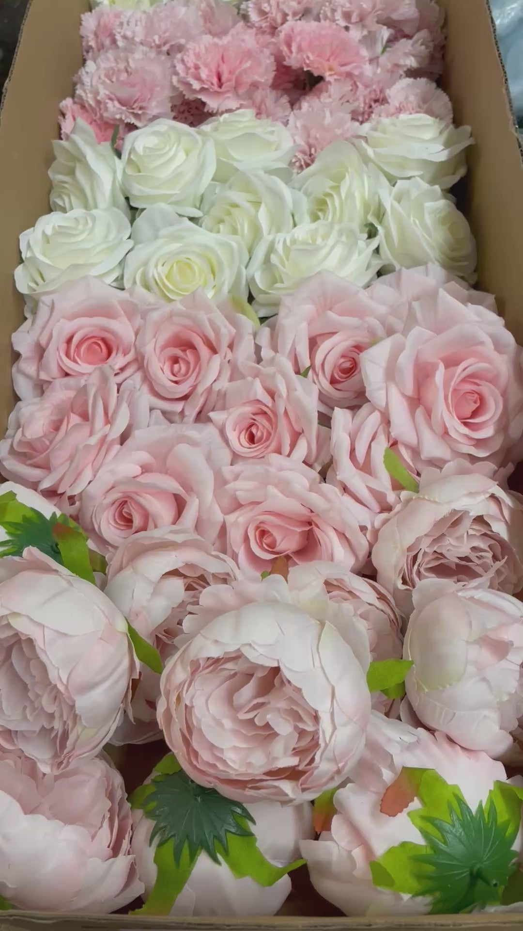 60/70 PCS Artificial Flower Heads(HS2) – Mixed Colors for Wedding & DIY Decor