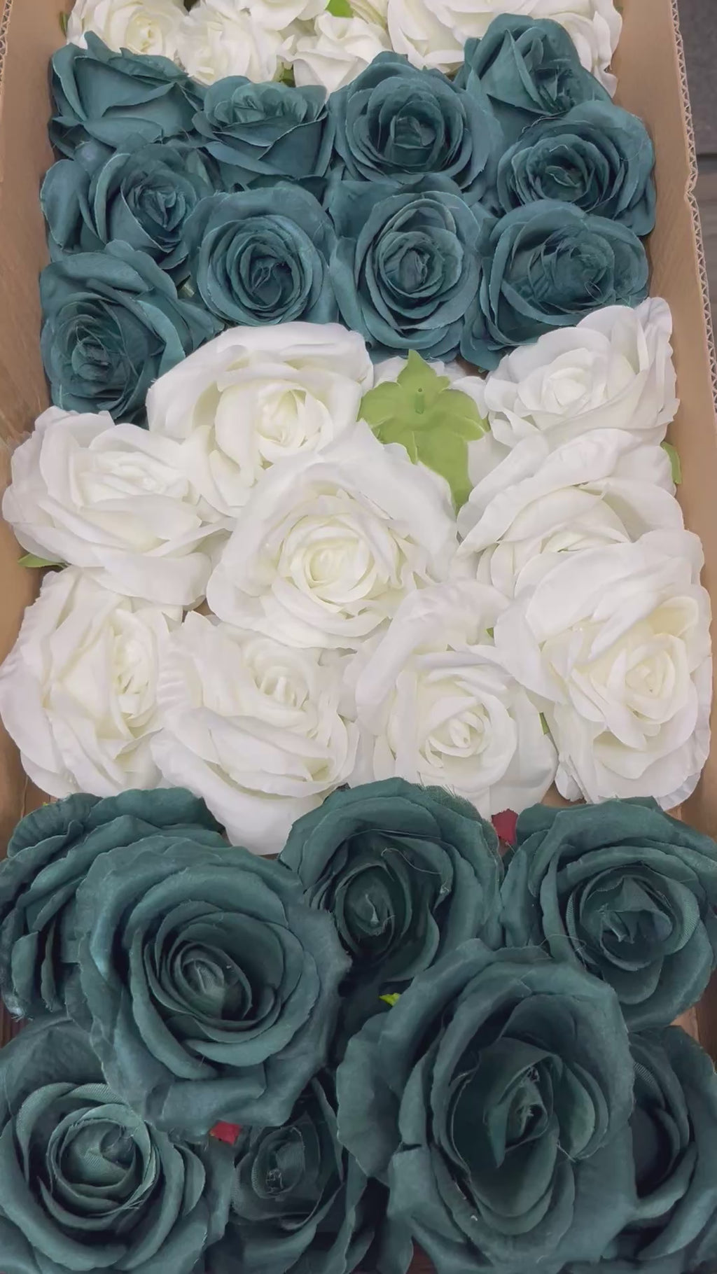 60/70 PCS Artificial Flower Heads (LU4), Mixed Colors for Wedding & DIY Decor