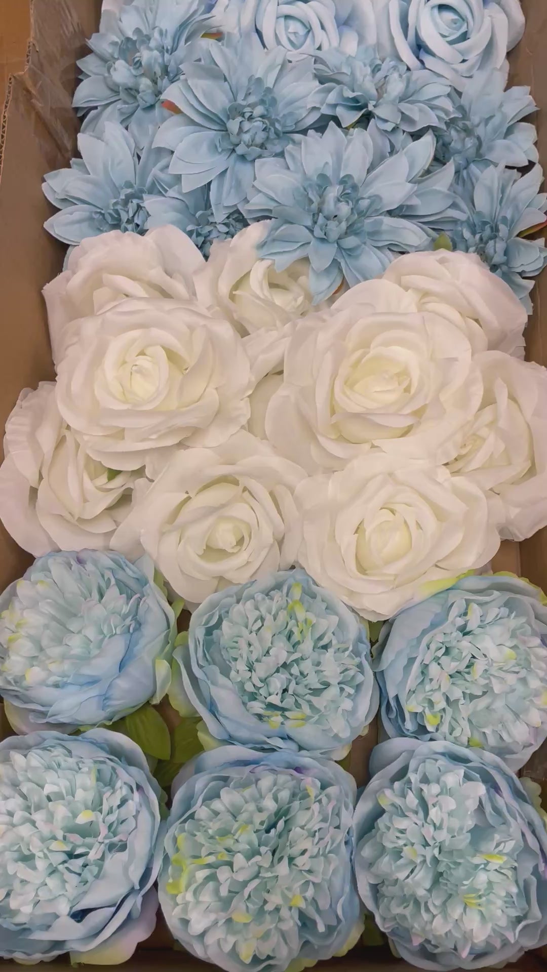 60/70 PCS Artificial Flower Heads (LS6), Mixed Colors for Wedding & DIY Decor