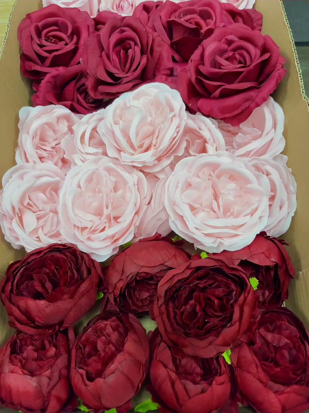 60/70 PCS Artificial Flower Heads (BP1DE), Mixed Colors for Wedding & DIY Decor