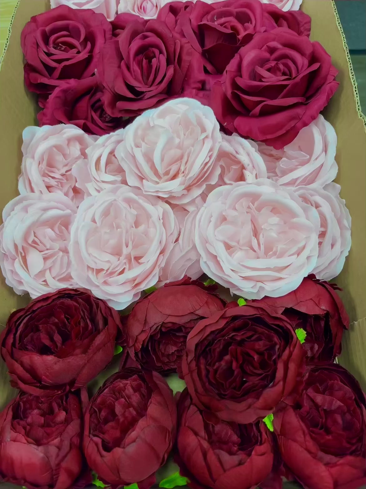 60/70 PCS Artificial Flower Heads (BP1DE), Mixed Colors for Wedding & DIY Decor