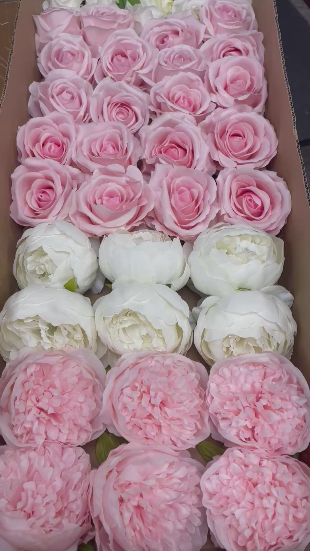 60/70 PCS Artificial Flower Heads(CS3B2) – Mixed Colors for Wedding & DIY Decor