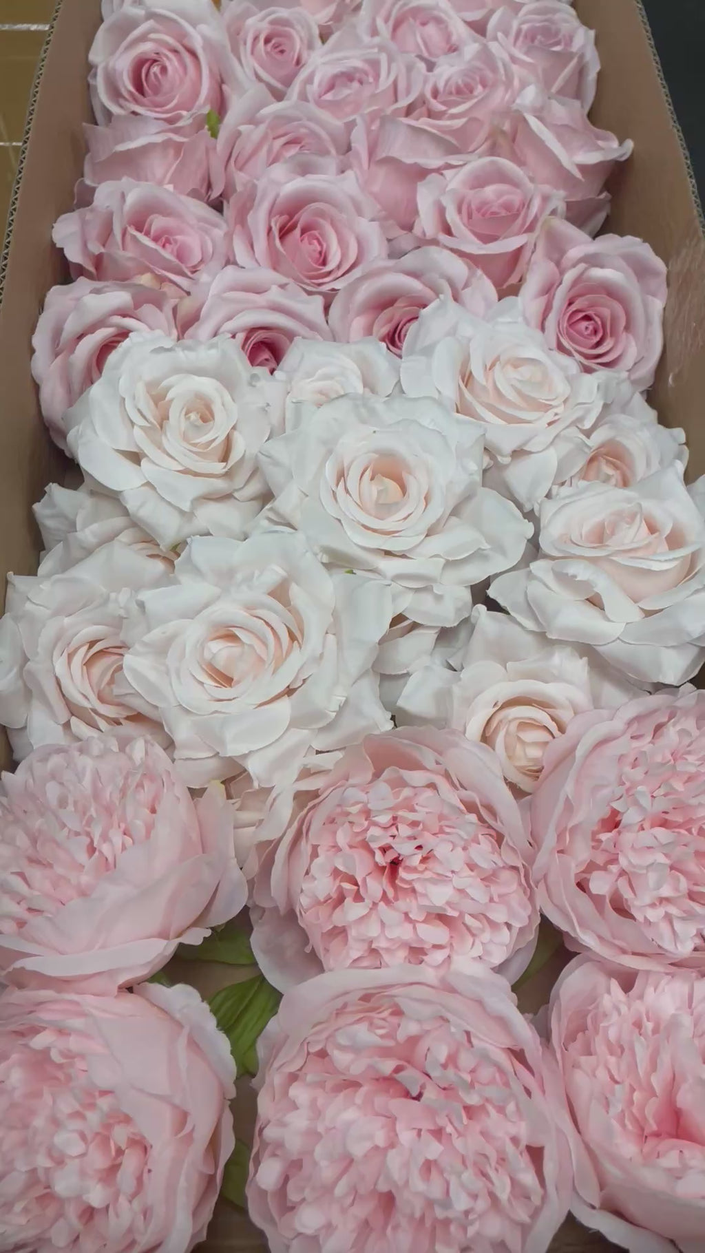 60/70 PCS Artificial Flower Heads(CS3) – Mixed Colors for Wedding & DIY Decor