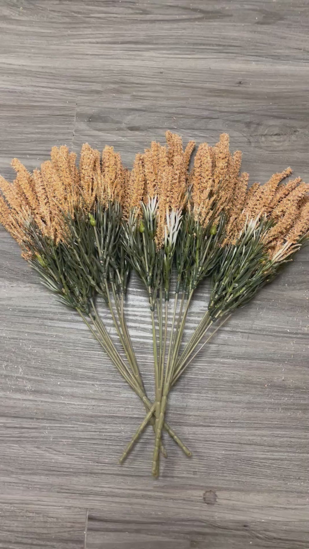 3Bunches/5Bunches Artificial Foxtail Grass Stems, Beige/Tan Dried Look Filler for Wedding, Bouquet & DIY Decor (AF2)