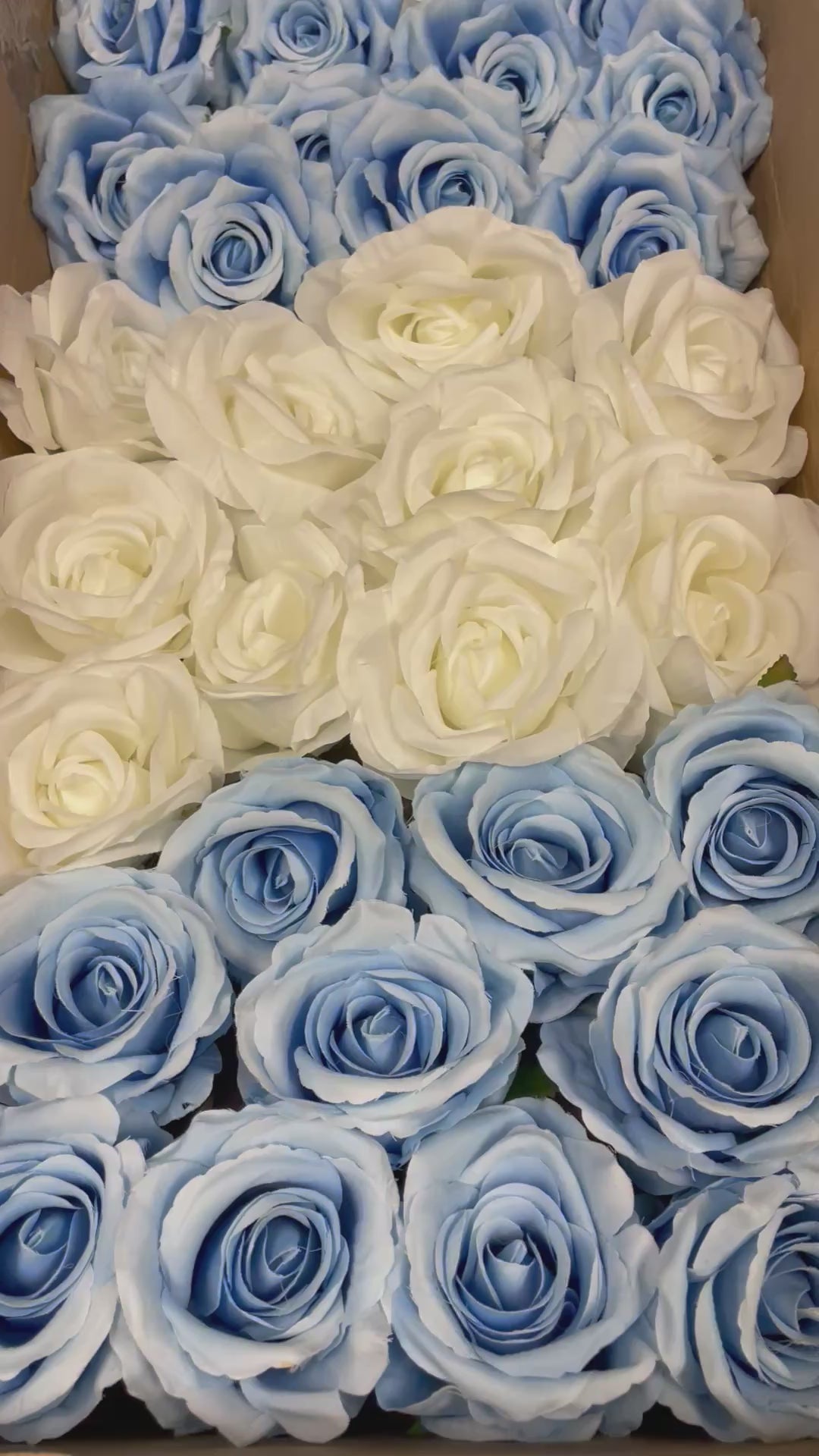 60/70 PCS Artificial Flower Heads (LS7AC), Mixed Colors for Wedding & DIY Decor