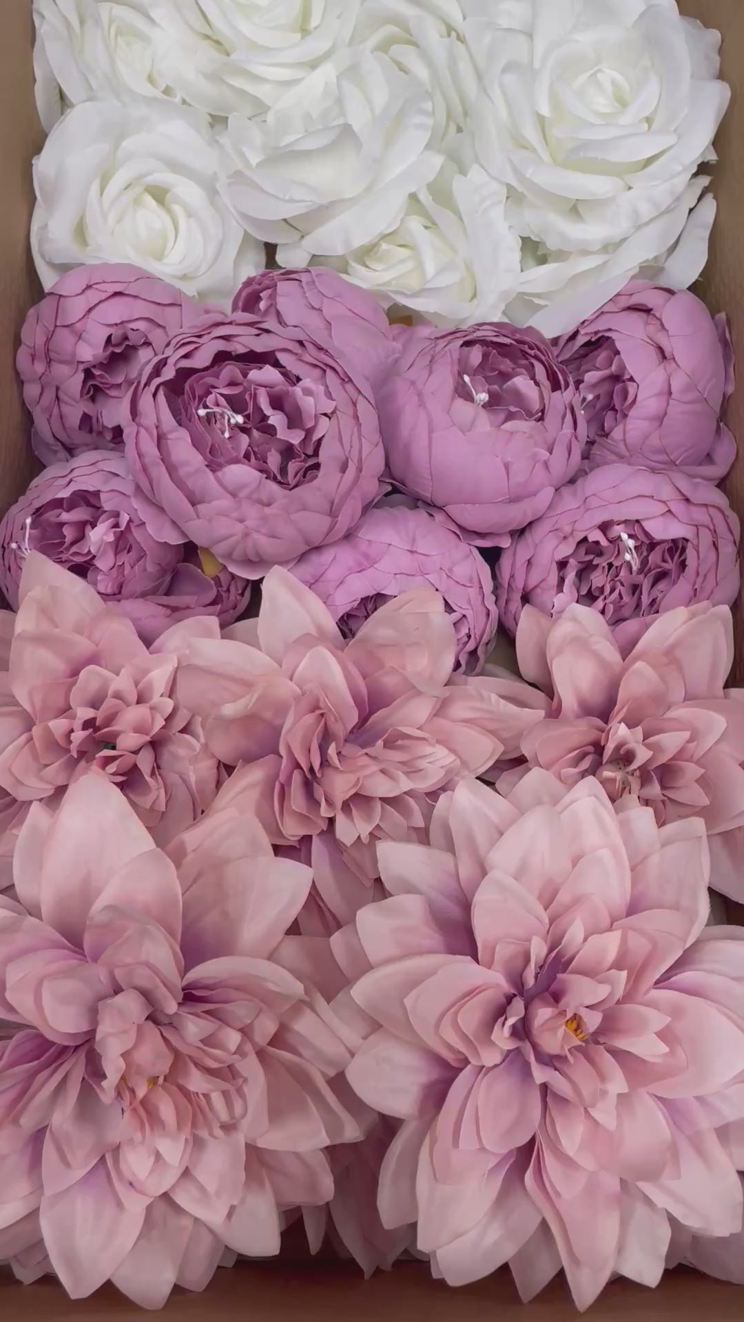 60/70 PCS Artificial Flower Heads (ES5B), Mixed Colors for Wedding & DIY Decor