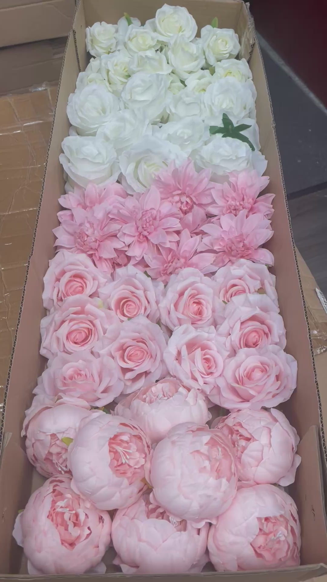 60/70 PCS Artificial Flower Heads(HS2AD) – Mixed Colors for Wedding & DIY Decor
