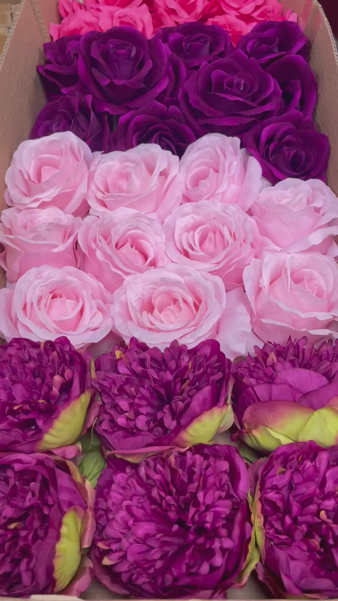 60/70 PCS Artificial Flower Heads (AS7), Mixed Colors for Wedding & DIY Decor