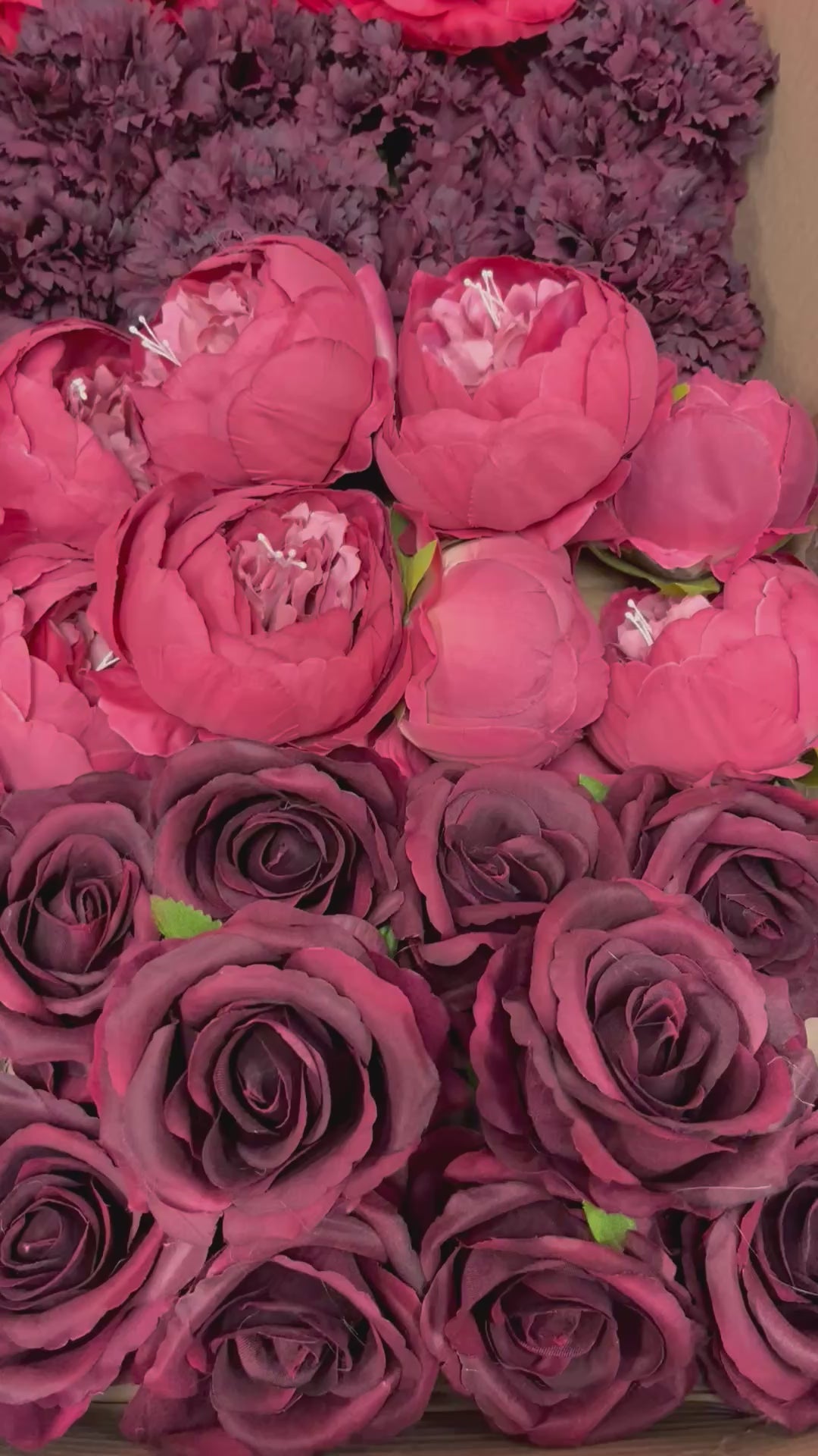 50/60 PCS Artificial Flower Heads (BHR1), Mixed Colors for Wedding & DIY Decor