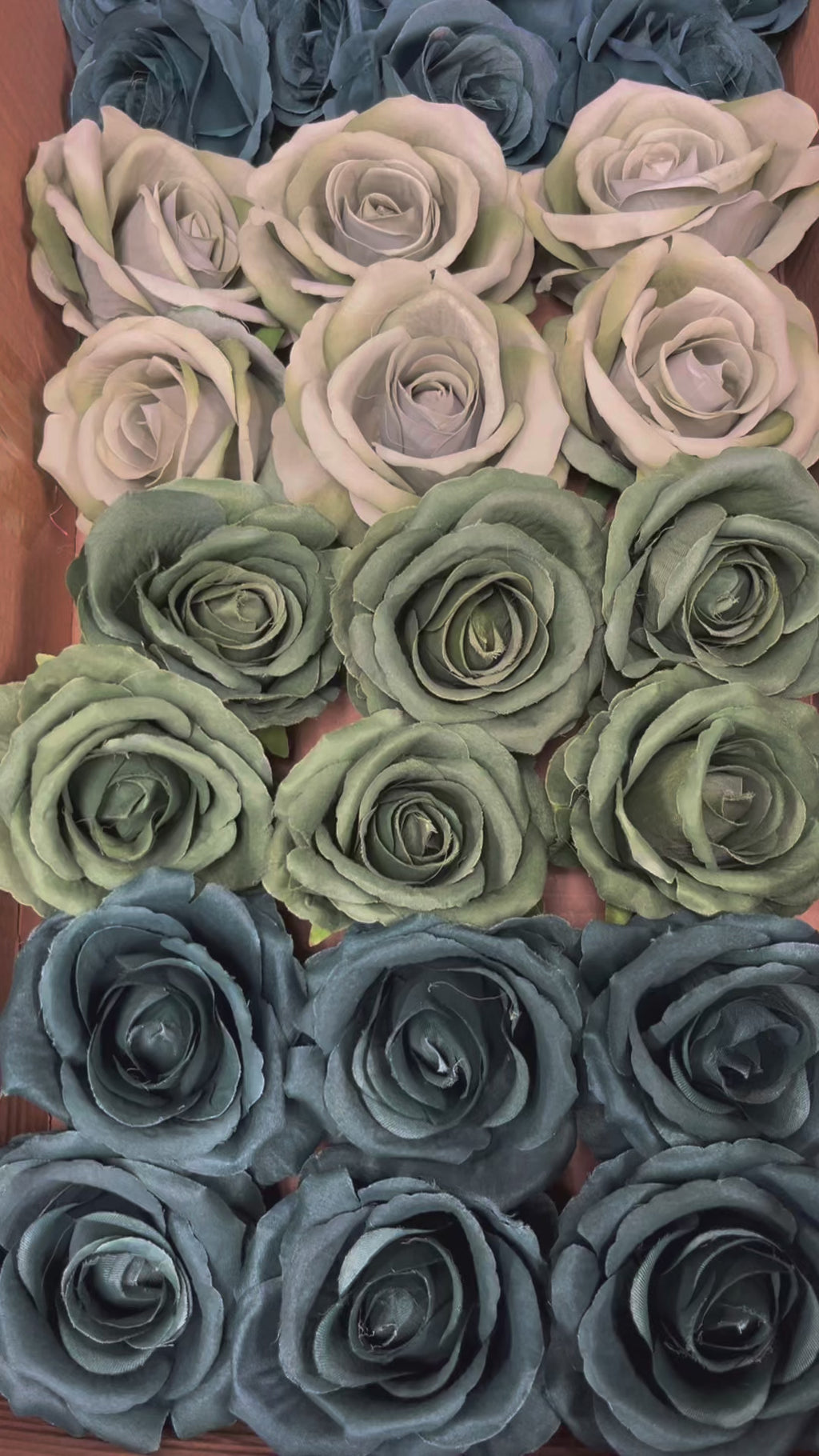60 PCS All Green Assorted Artificial Flower Heads A – Roses