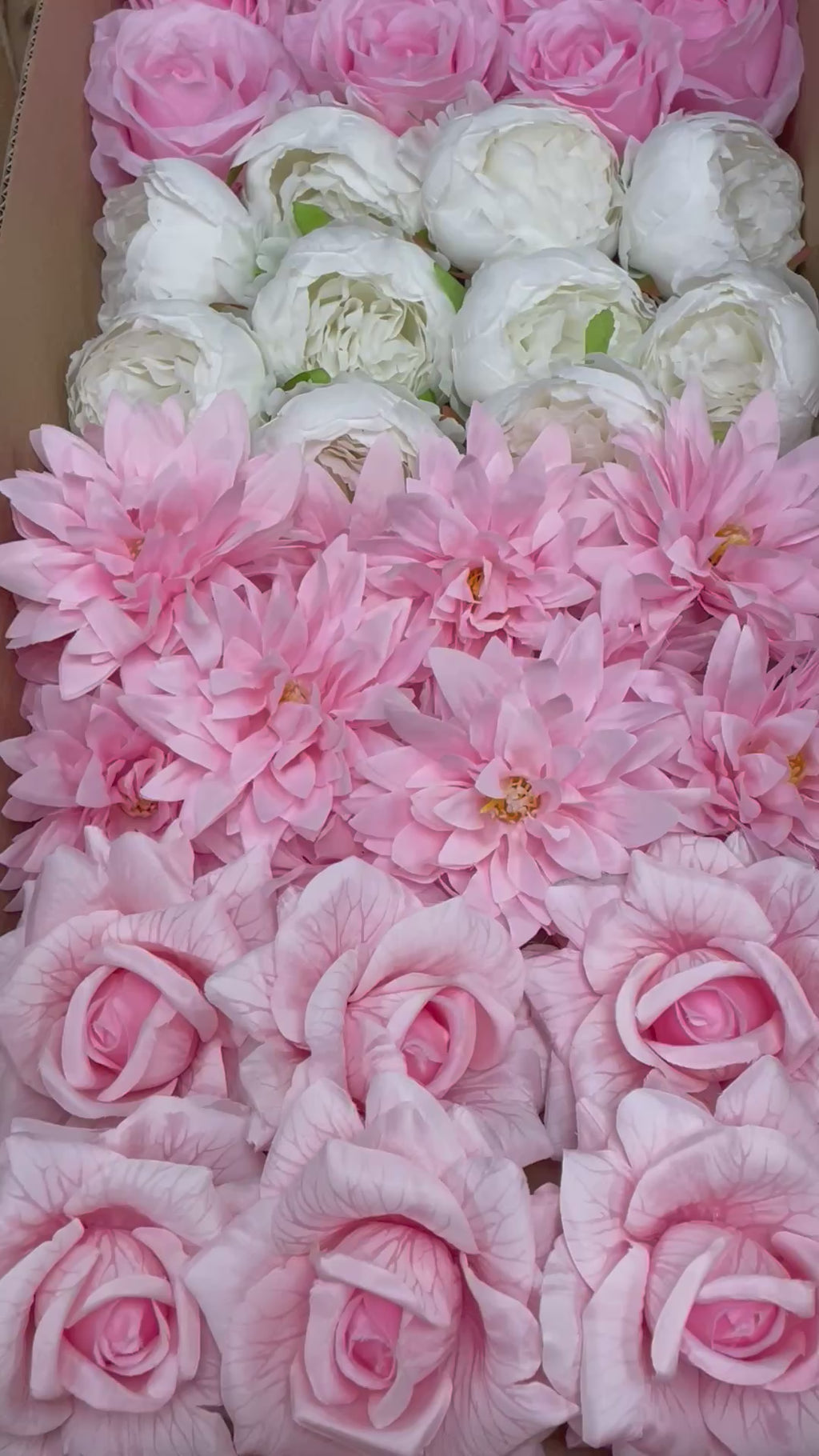 60/70 PCS Artificial Flower Heads (HS1), Mixed Colors for Wedding & DIY Decor