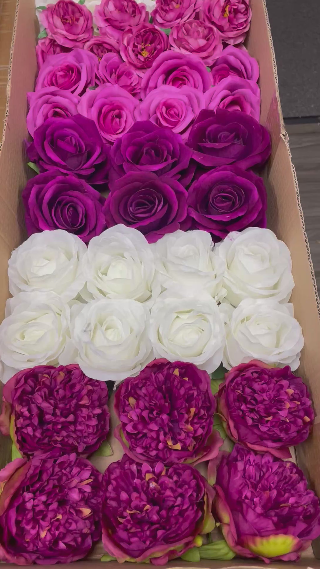 50/60 PCS Artificial Flower Heads (AS7AC), Mixed Colors for Wedding & DIY Decor