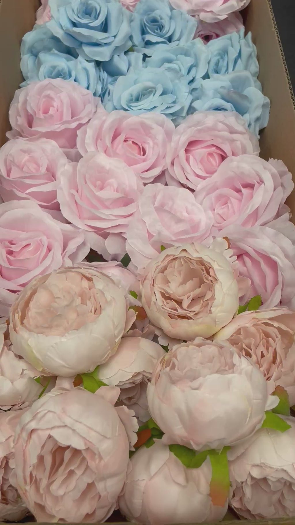 60/70 PCS Artificial Flower Heads(BS2) – Mixed Colors for Wedding & DIY Decor
