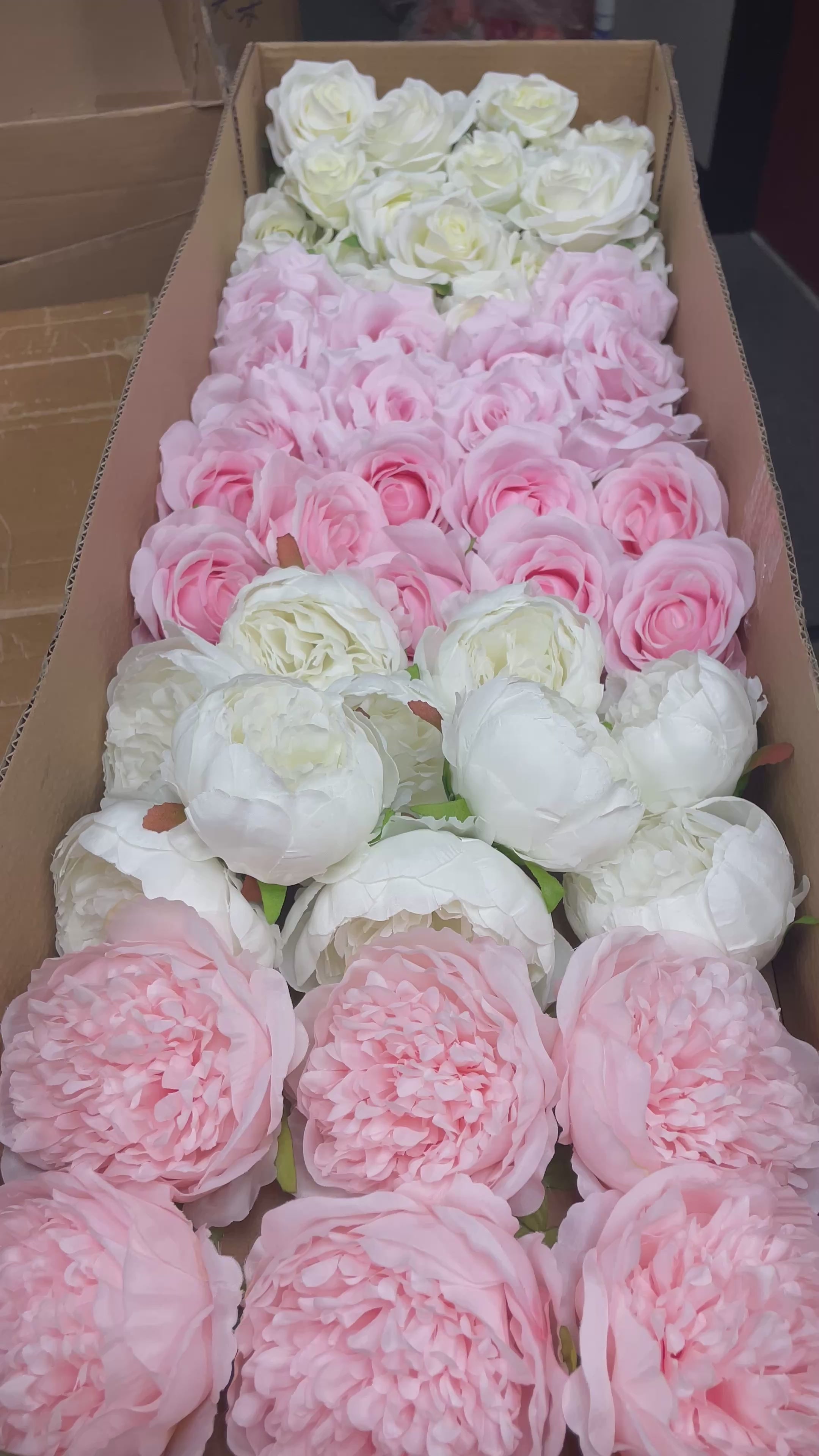 60/70 PCS Artificial Flower Heads(CS3B) – Mixed Colors for Wedding & DIY Decor