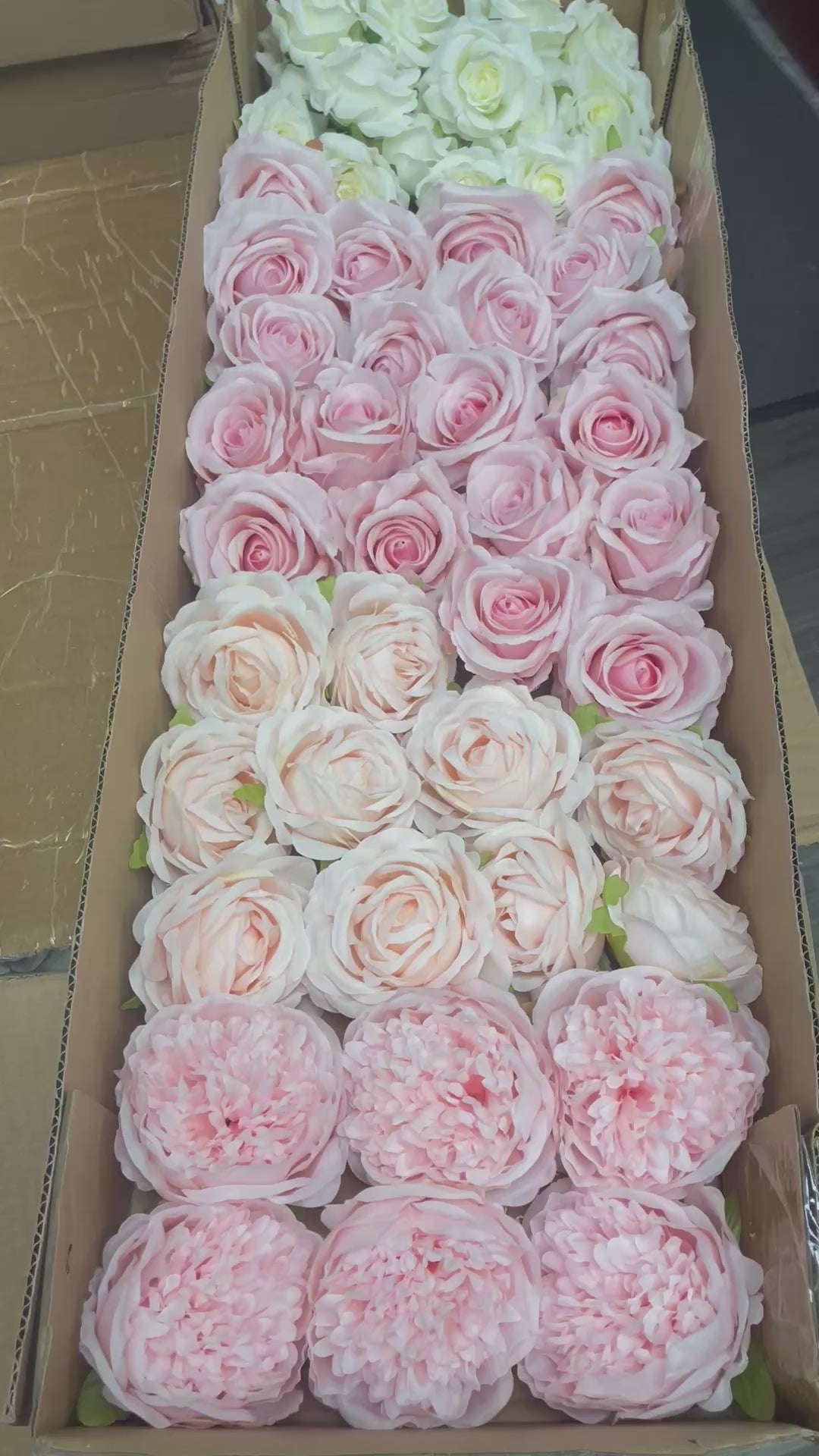 60/70 PCS Artificial Flower Heads(CS3B1) – Mixed Colors for Wedding & DIY Decor