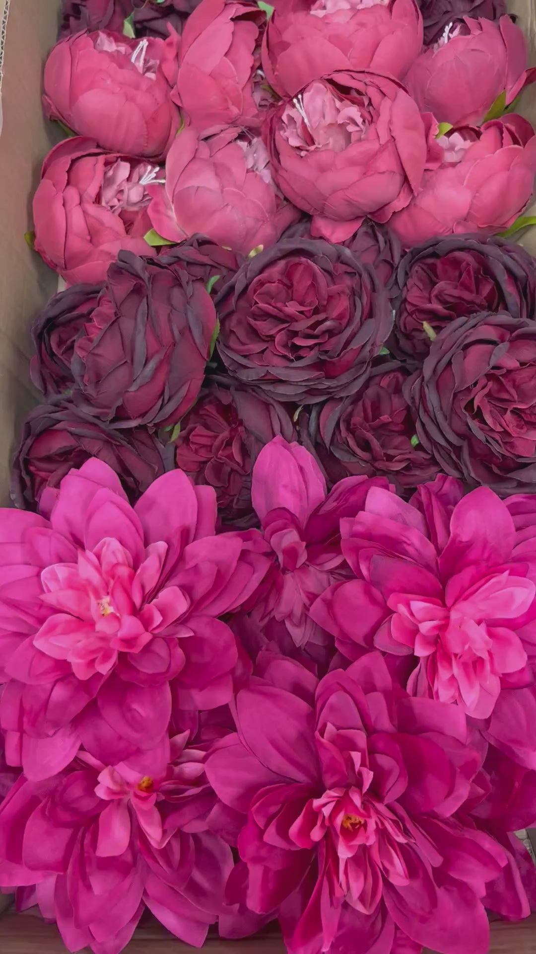 50/60 PCS Artificial Flower Heads (HB1), Mixed Colors for Wedding & DIY Decor