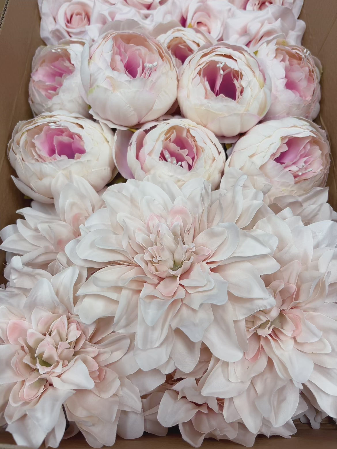 60/70 PCS Artificial Flower Heads (HS11), Mixed Colors for Wedding & DIY Decor