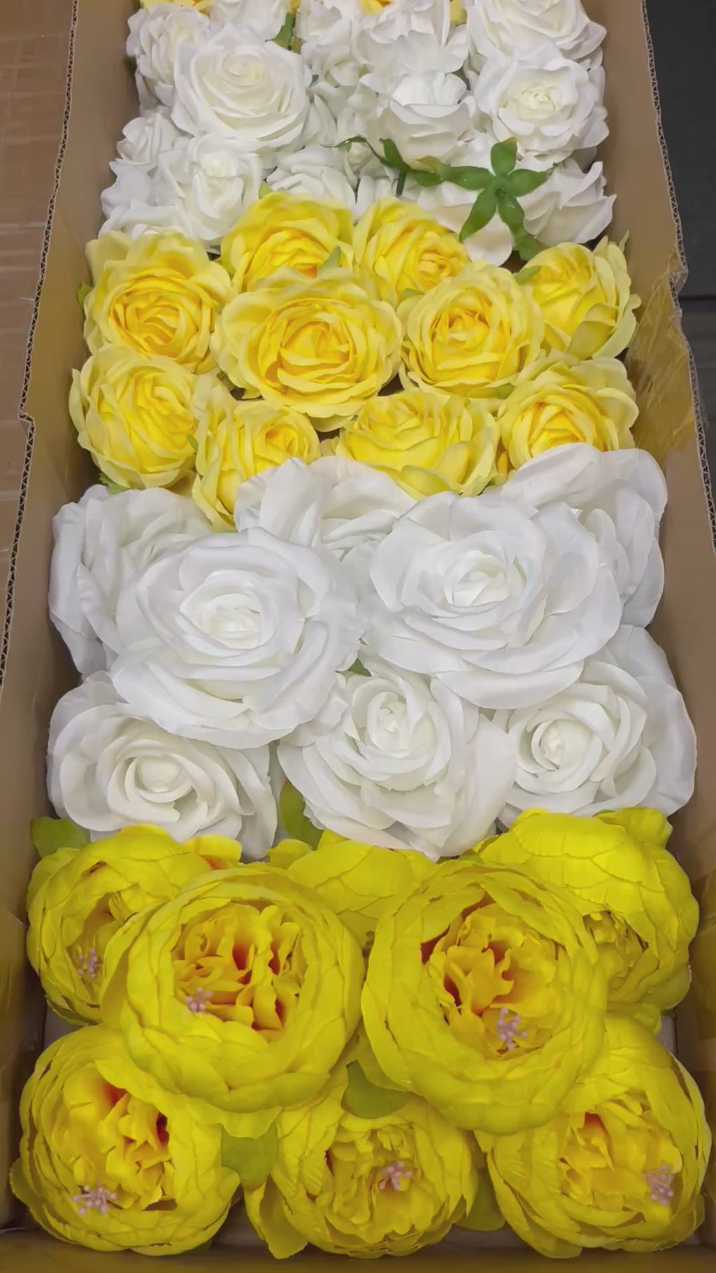 60/70 PCS Artificial Flower Heads (YS4CE), Mixed Colors for Wedding & DIY Decor