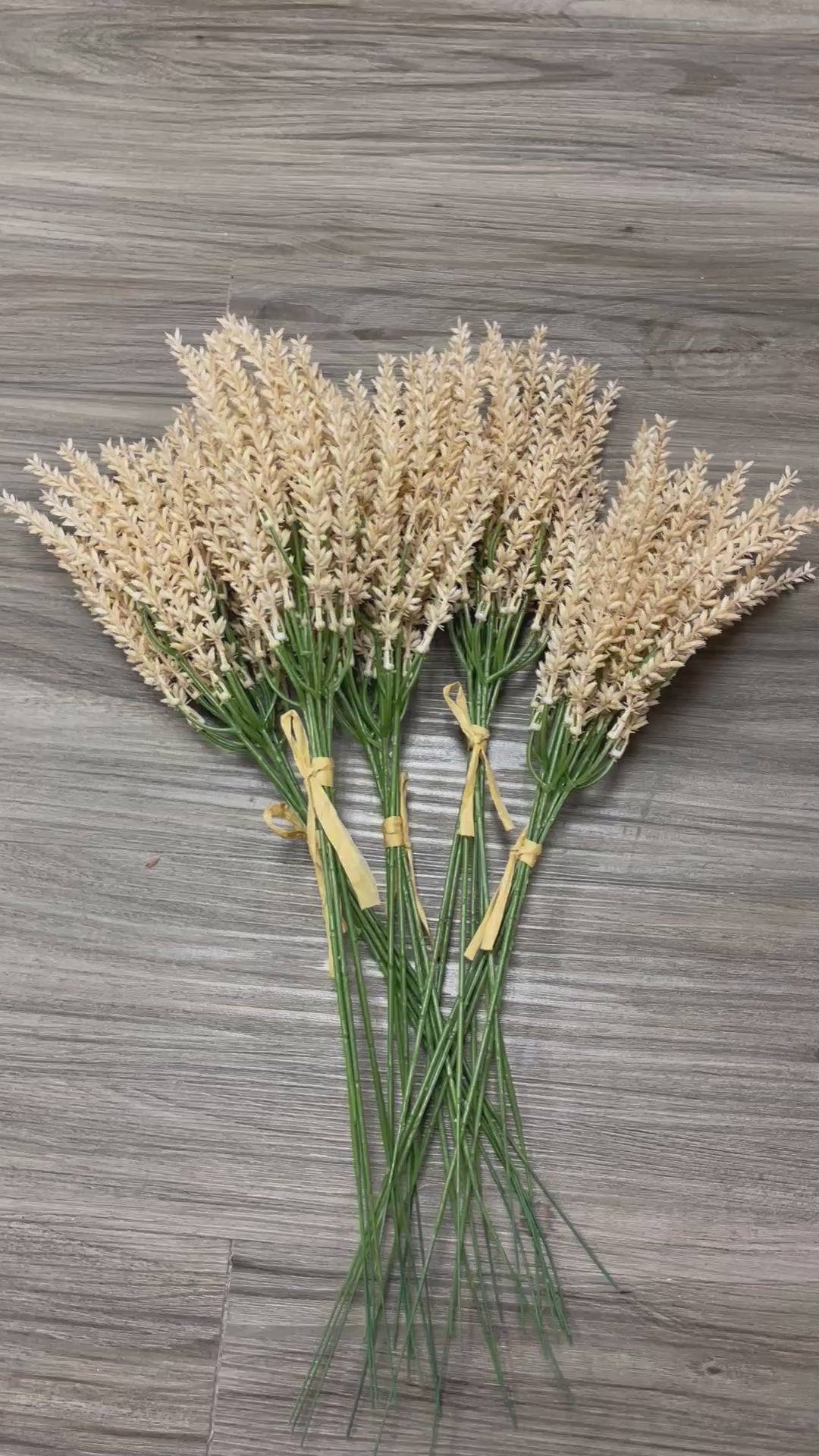 3Bunches/5Bunches Artificial Hanging Grass Stems, Beige Dried Look, Realistic Filler for Wedding & DIY Decor (AF3)