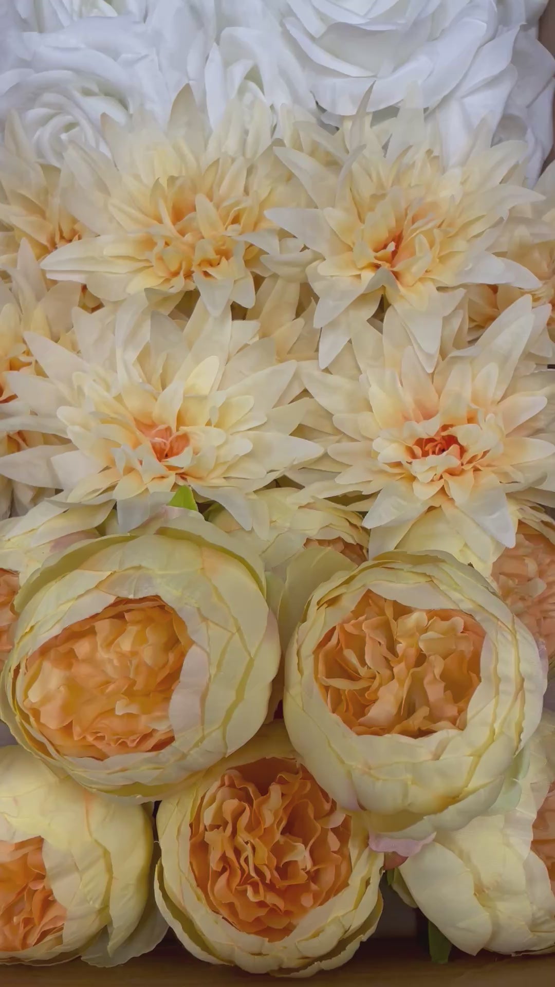 60/70 PCS Artificial Flower Heads (YS2), Mixed Colors for Wedding & DIY Decor