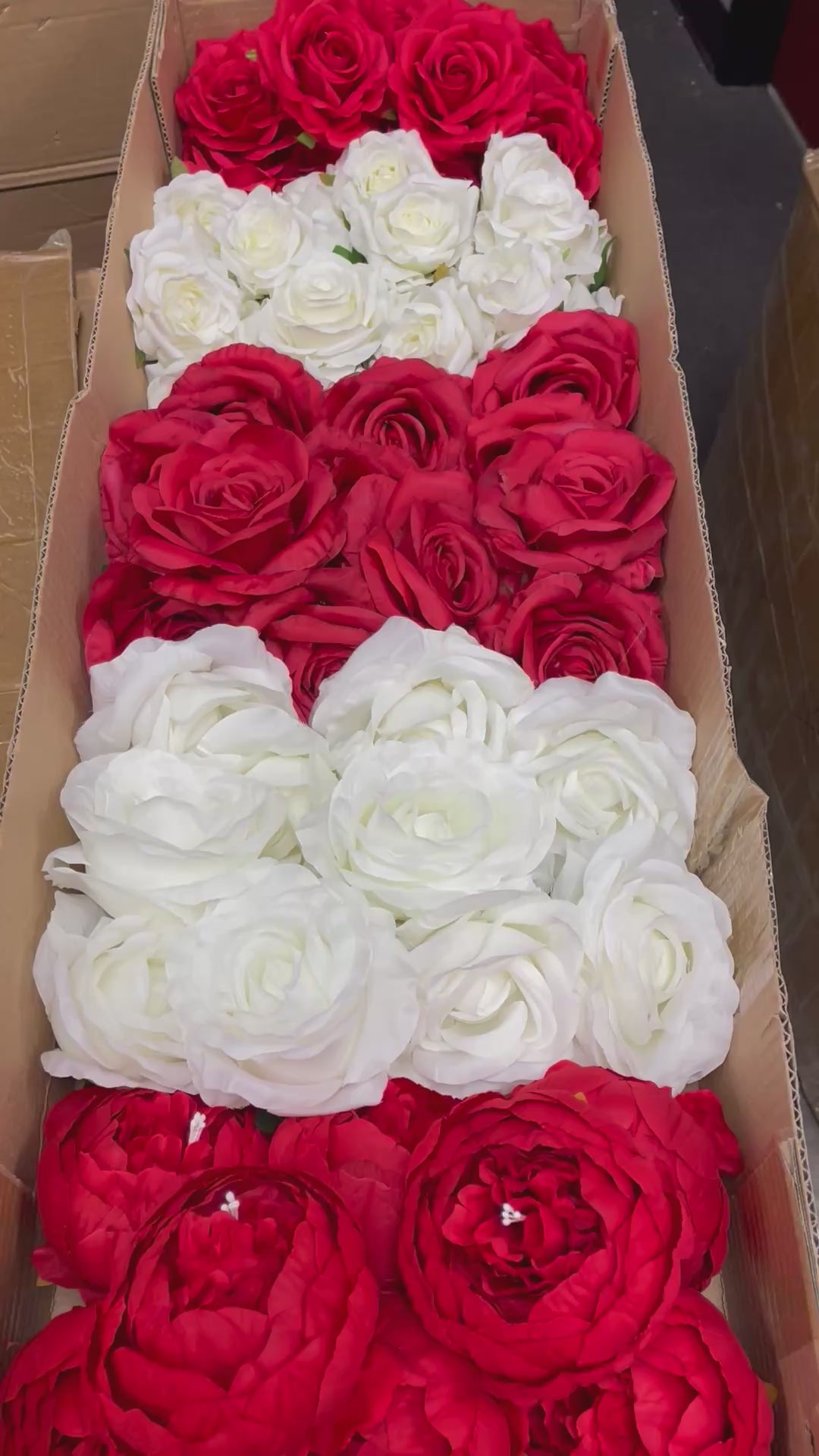 60/70 PCS Artificial Flower Heads (RS1), Mixed Colors for Wedding & DIY Decor