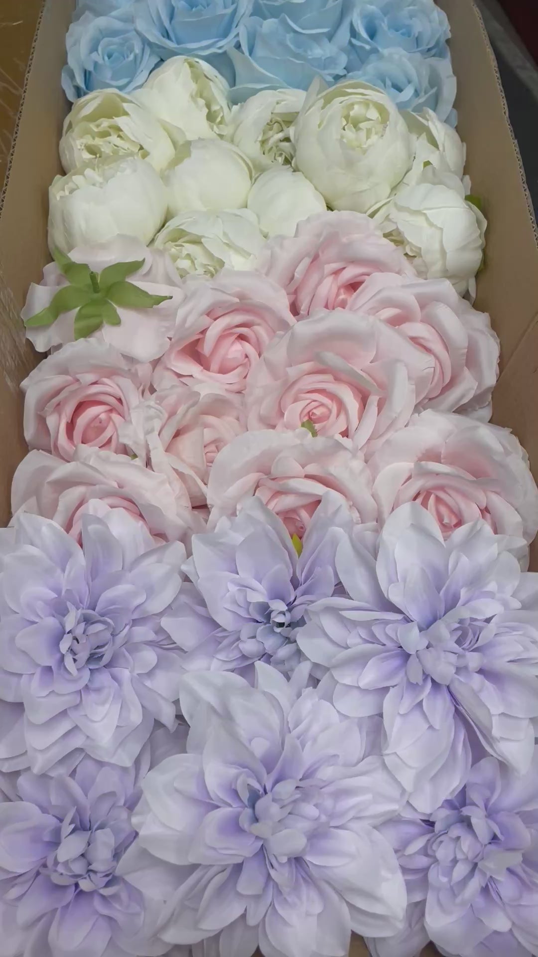 60/70 PCS Artificial Flower Heads(IS3) – Mixed Colors for Wedding & DIY Decor