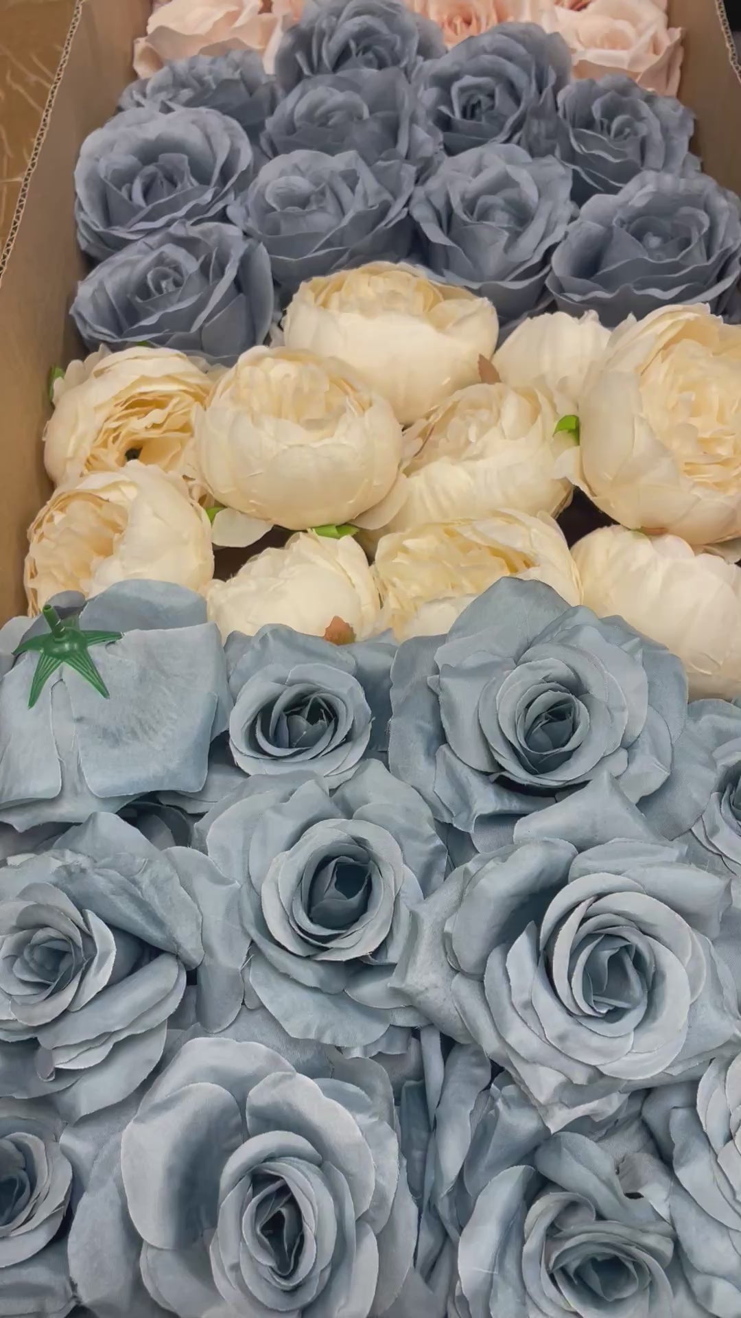 60/70 PCS Artificial Flower Heads(DS4), Mixed Colors for Wedding & DIY Decor