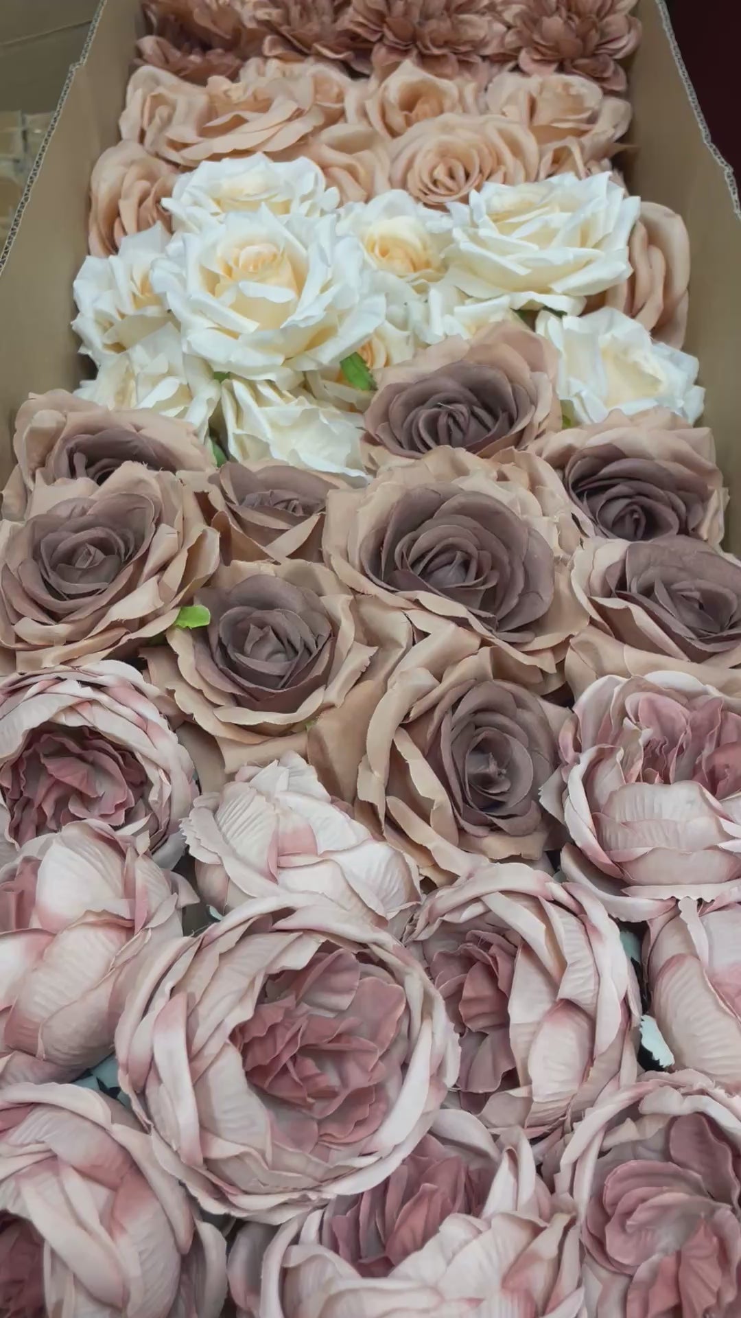 60/70 PCS Artificial Flower Heads(OS1) – Mixed Colors for Wedding & DIY Decor