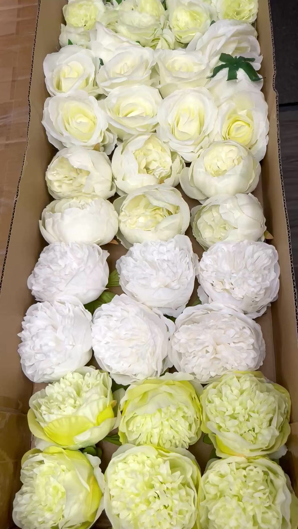 60/70 PCS Artificial Flower Heads (LU1), Mixed Colors for Wedding & DIY Decor