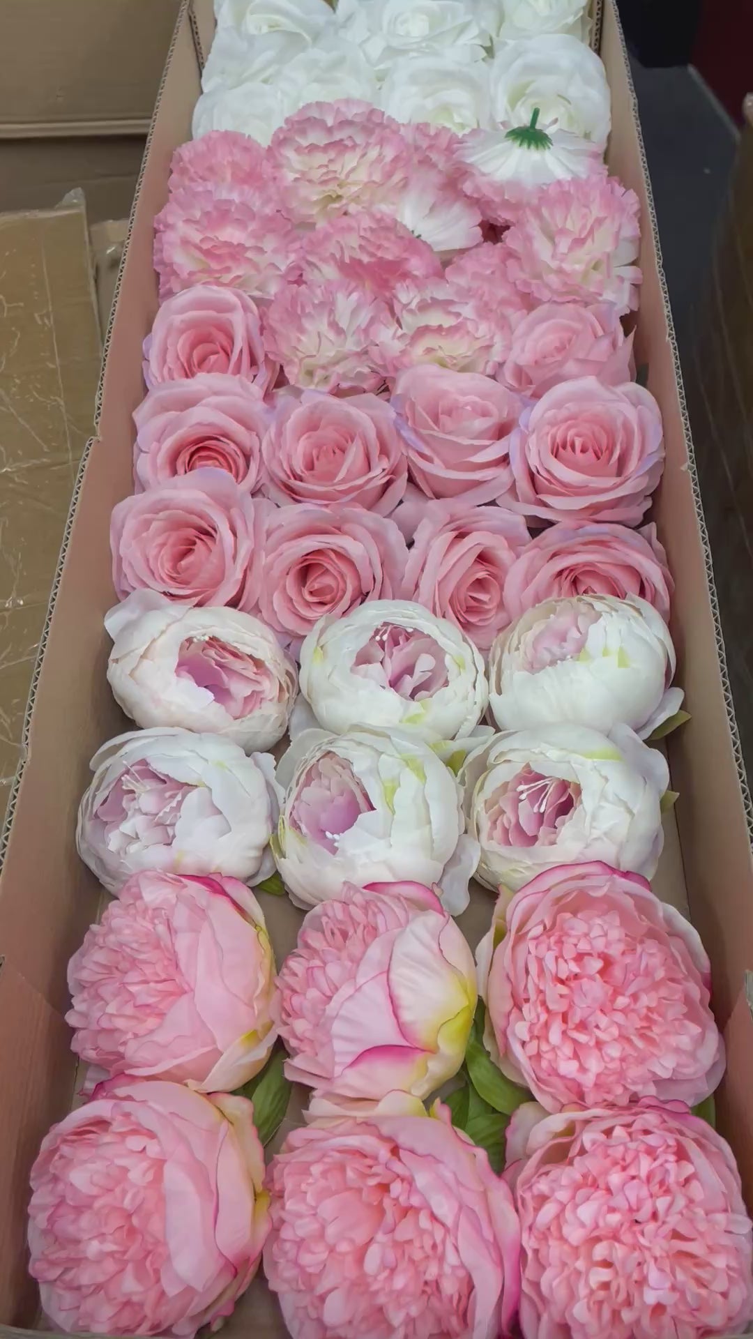 60/70 PCS Artificial Flower Heads (CS4), Mixed Colors for Wedding & DIY Decor