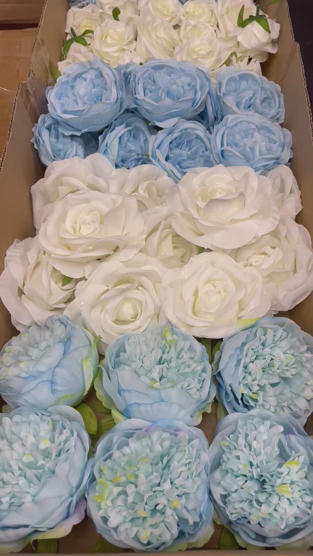 60/70 PCS Artificial Flower Heads (LS6CE), Mixed Colors for Wedding & DIY Decor
