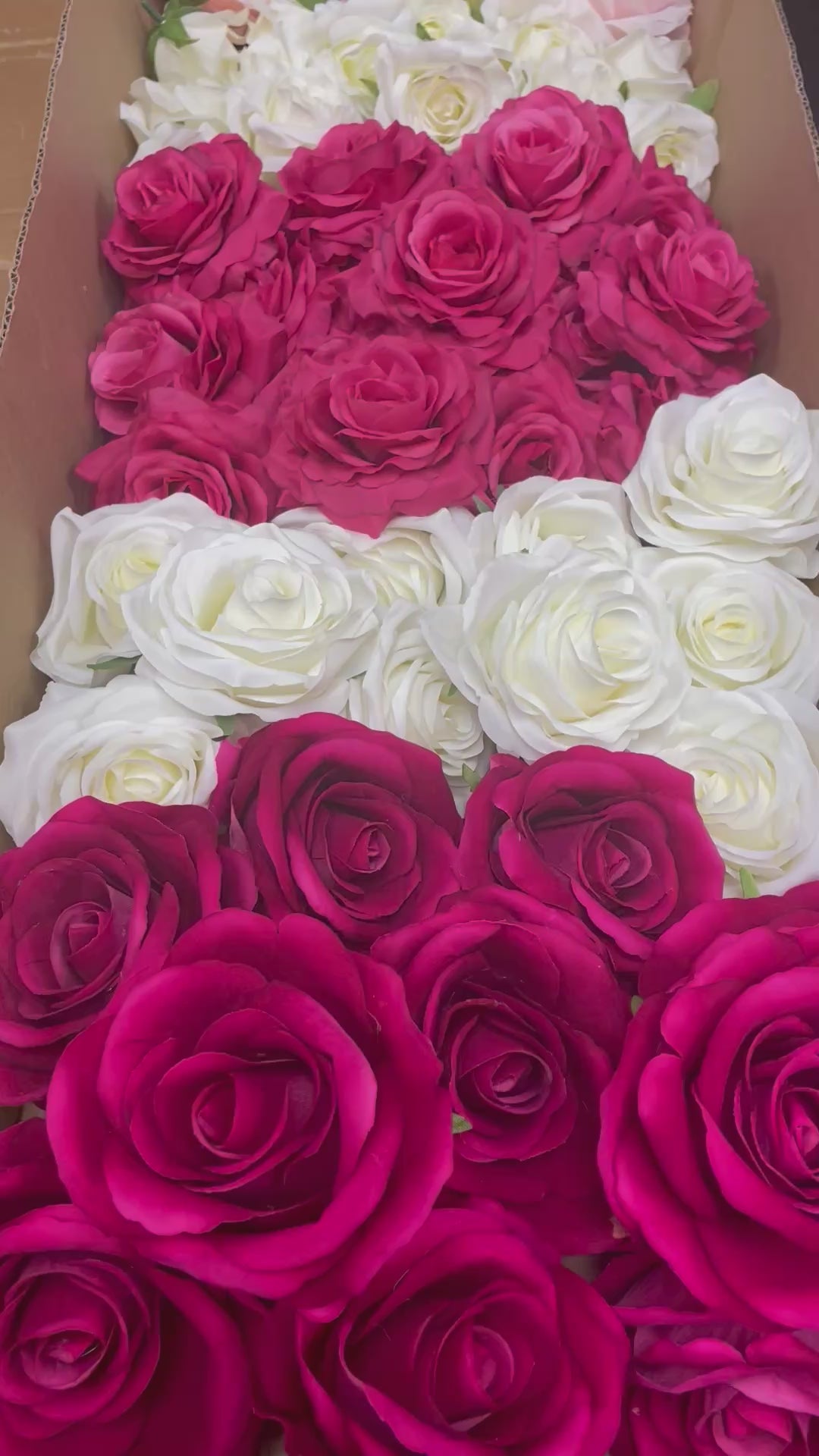 60/70 PCS Artificial Flower Heads (AS5), Mixed Colors for Wedding & DIY Decor