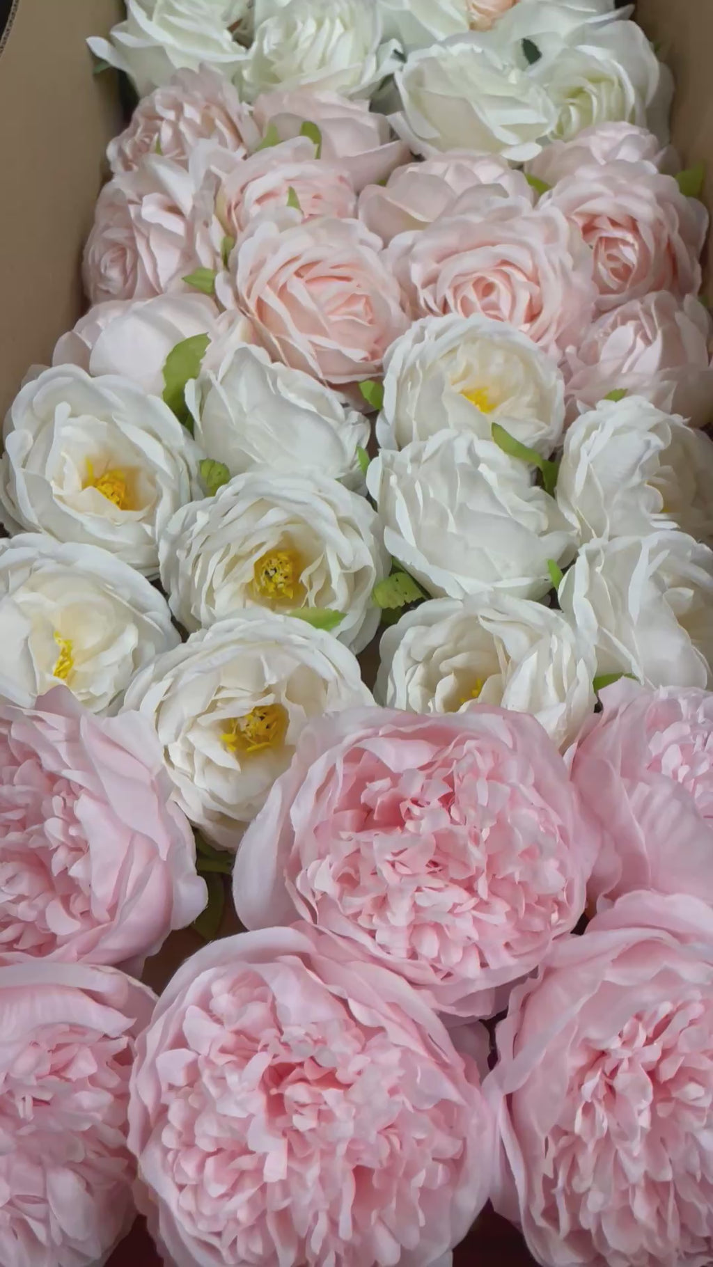 60/70 PCS Artificial Flower Heads(CS1) – Mixed Colors for Wedding & DIY Decor