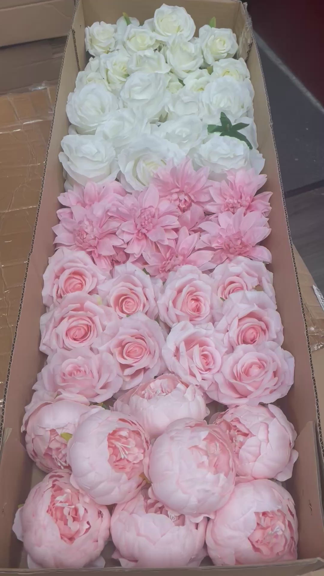 60/70 PCS Artificial Flower Heads (HS2AE), Mixed Colors for Wedding & DIY Decor