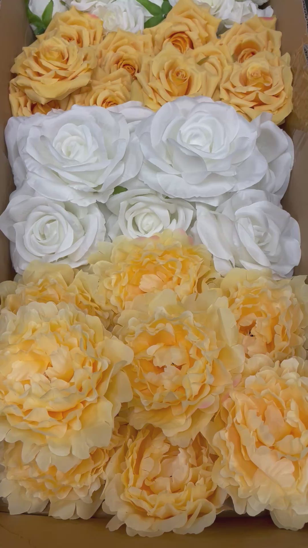 60/70 PCS Artificial Flower Heads (YS2BD), Mixed Colors for Wedding & DIY Decor